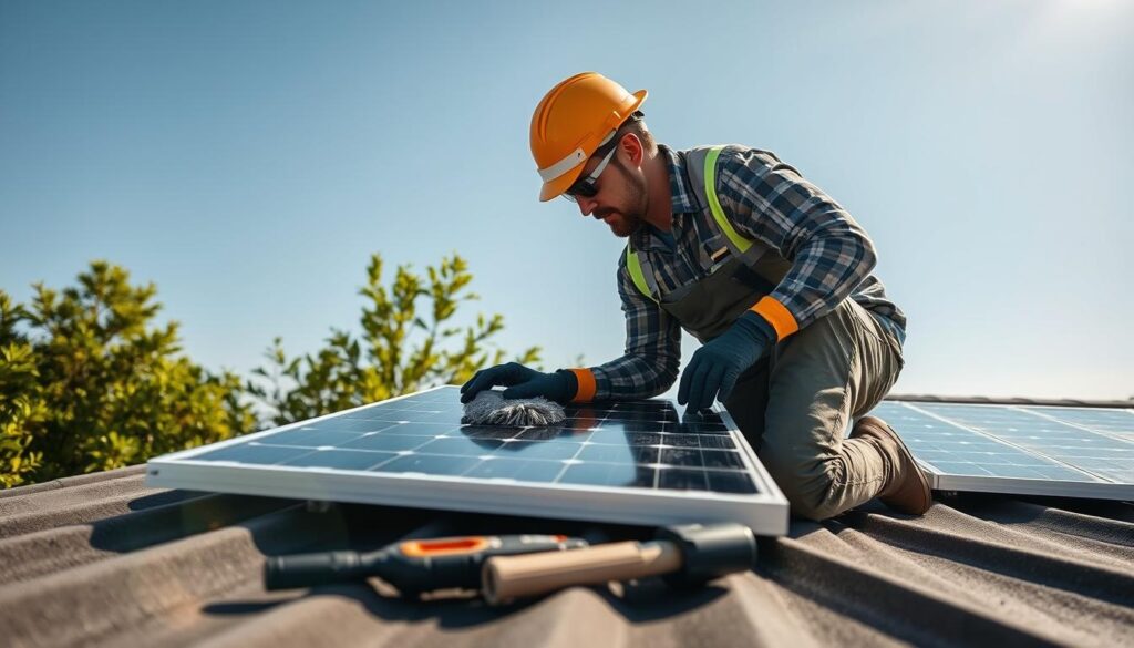 solar panel maintenance